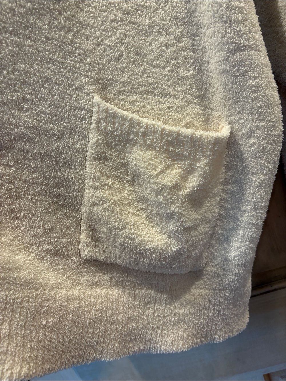 aerie Cream Bouclé Button Cardigan XXL - Picture 4 of 8